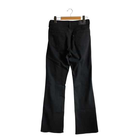 Levi’s Classic Bootcut Jeans Mid Rise Stellar Stretch Size 27 Soft Black - Picture 7 of 16